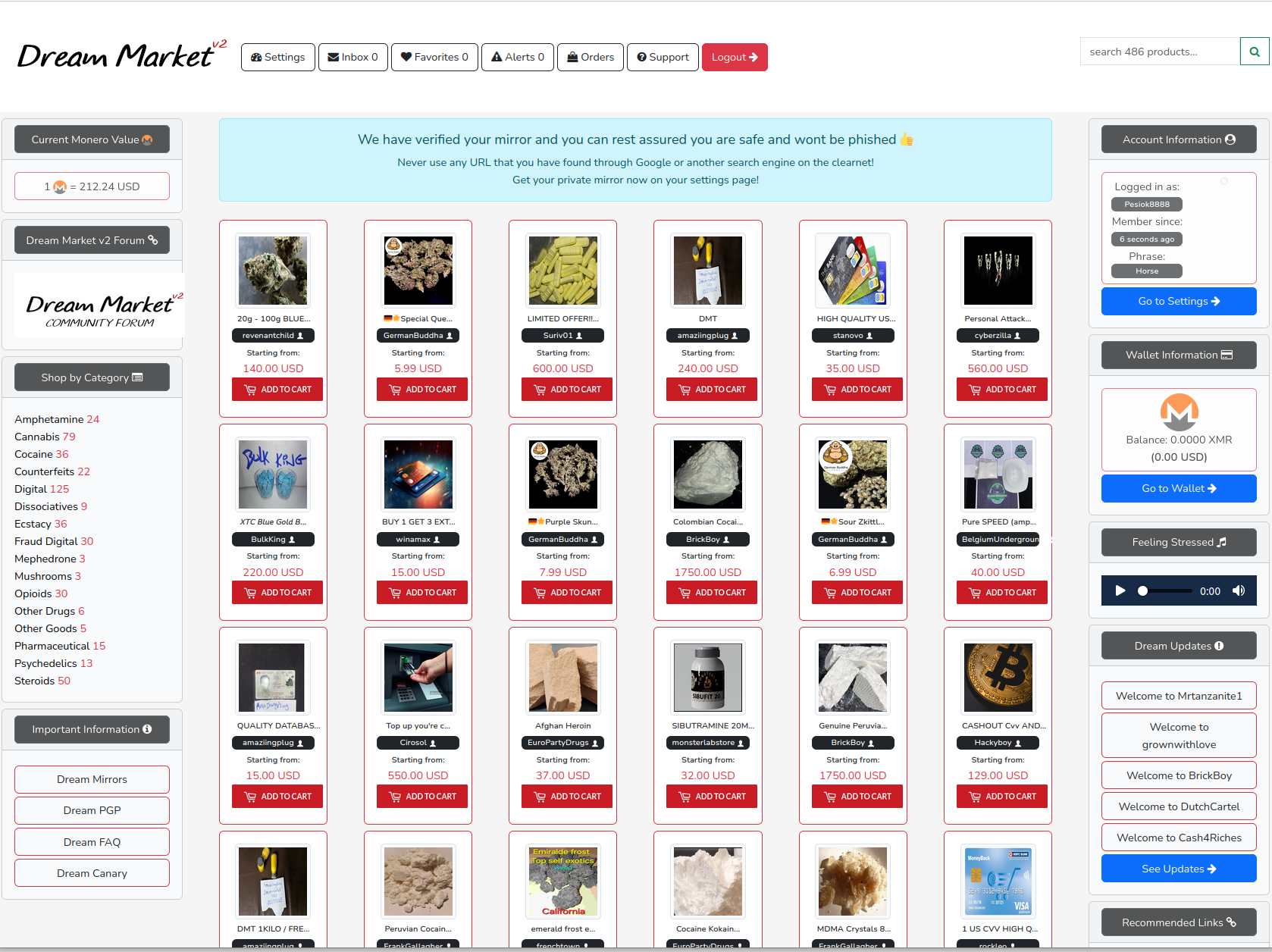 Homepage UI
